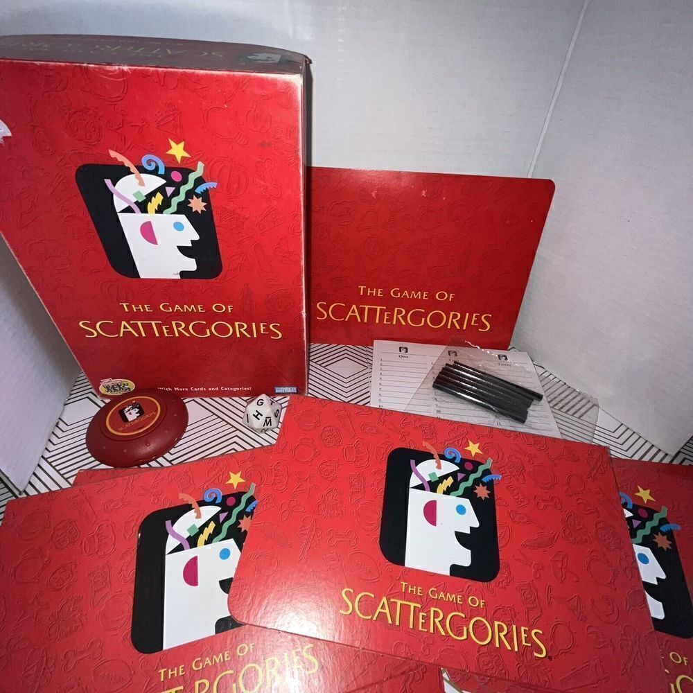 The Game Of Scattergories‎ 2003 Hasbro Parker Brothers COMPLETE Set Word Game